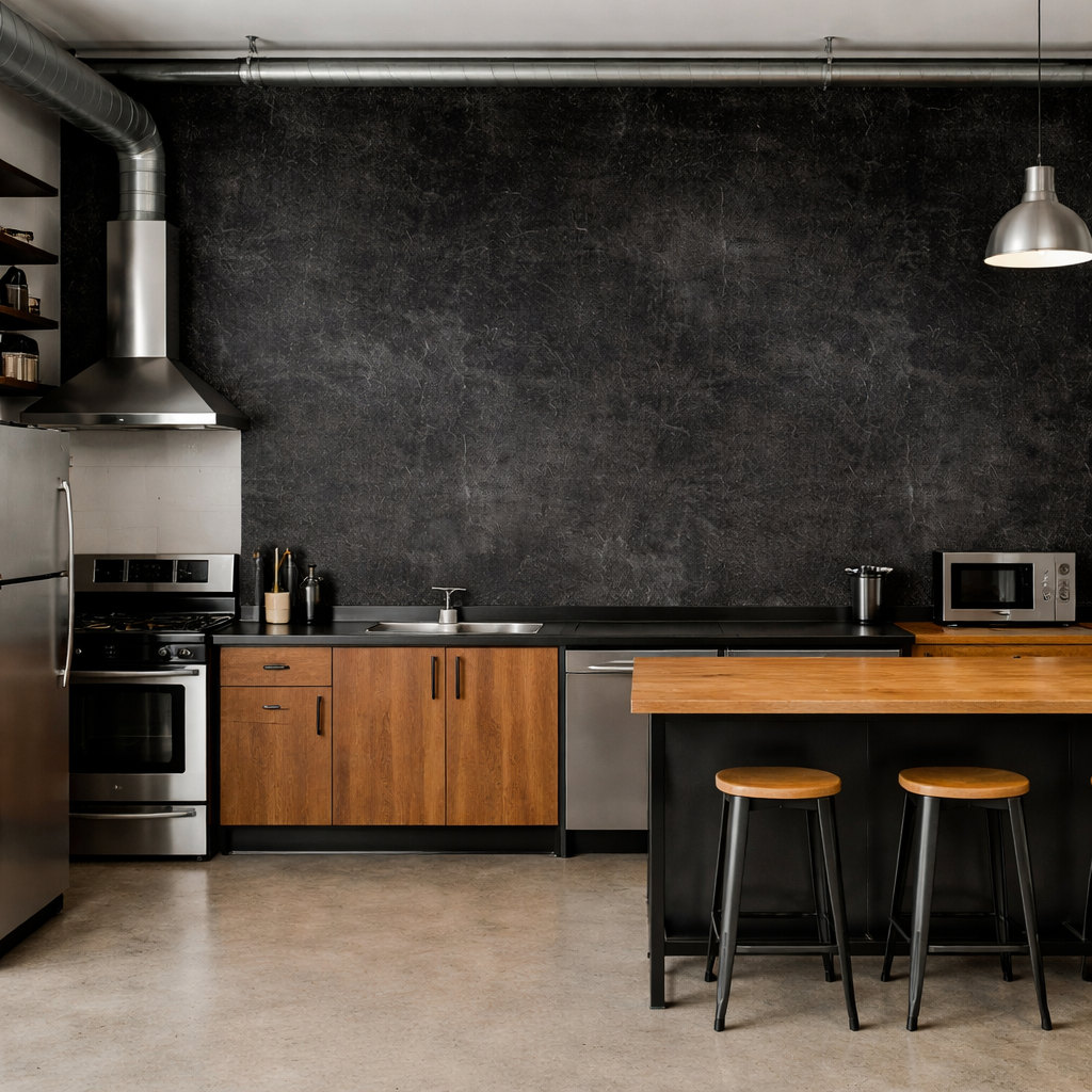 Papel de Parede Adesivo Vinilico Lavável INDUSTRIAL Quarto,Sala, Cozinha,Banheiro - Imagem 3