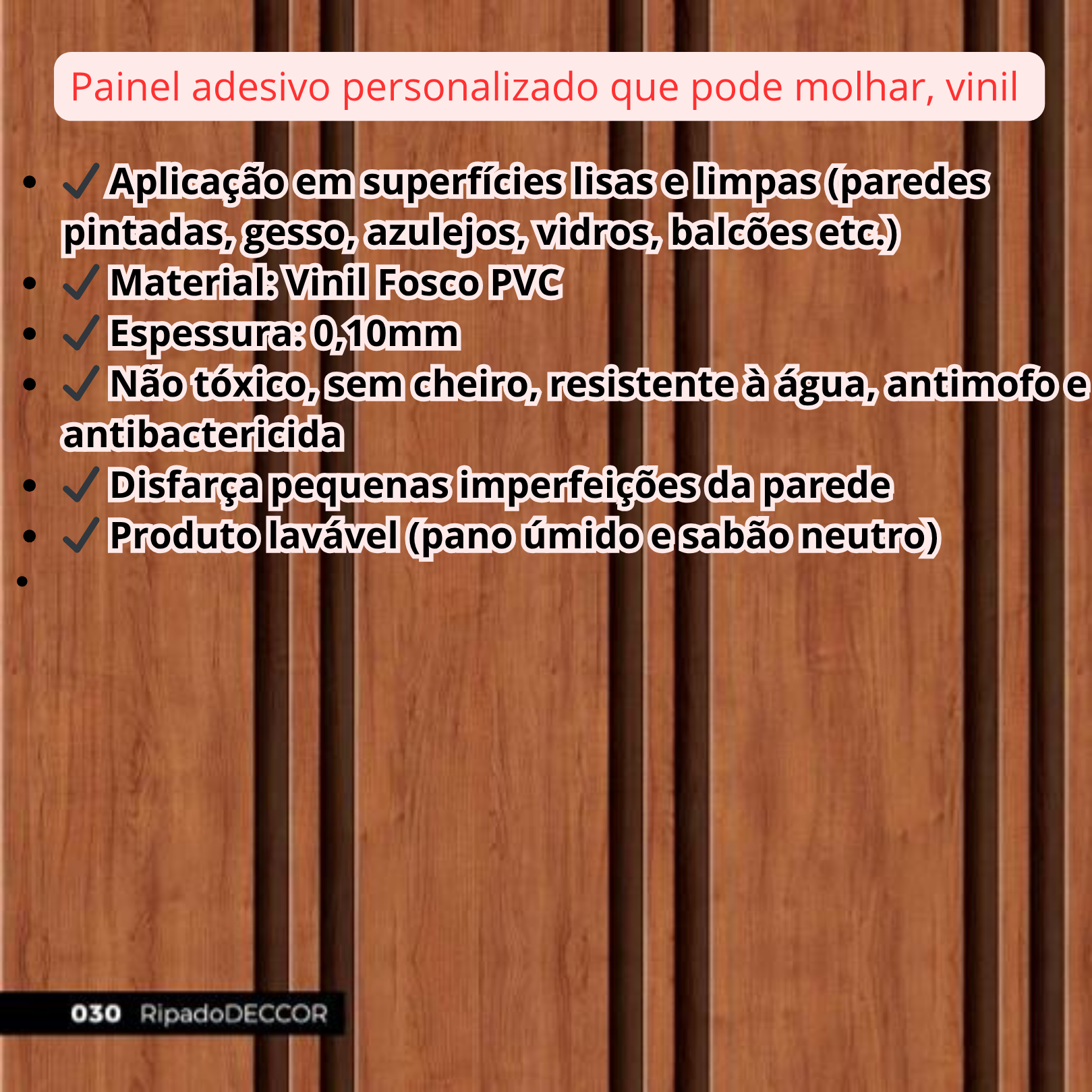 Papel de Parede Adesivo Vinilico Lavável Ripado Vários Modelos Quarto,Sala, Cozinha,Banheiro - Imagem 4